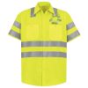 Men's High Visibility Safety Short Sleeve Work Shirt Thumbnail