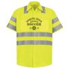 High Visibility Safety Short Sleeve Work Shirt Thumbnail