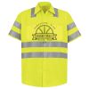 High Visibility Safety Short Sleeve Work Shirt Thumbnail
