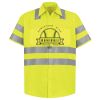 High Visibility Safety Short Sleeve Work Shirt Thumbnail