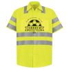 High Visibility Safety Short Sleeve Work Shirt Thumbnail
