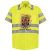 Men's High Visibility Safety Short Sleeve Work Shirt Thumbnail