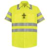 Men's High Visibility Safety Short Sleeve Work Shirt Thumbnail