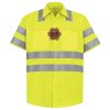 Men's High Visibility Safety Short Sleeve Work Shirt Thumbnail