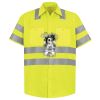 Men's High Visibility Safety Short Sleeve Work Shirt Thumbnail