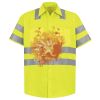 Men's High Visibility Safety Short Sleeve Work Shirt Thumbnail