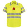 Men's High Visibility Safety Short Sleeve Work Shirt Thumbnail