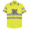 Men's High Visibility Safety Short Sleeve Work Shirt Thumbnail