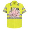Men's High Visibility Safety Short Sleeve Work Shirt Thumbnail