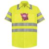 High Visibility Safety Short Sleeve Work Shirt Thumbnail