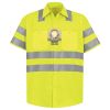 Men's High Visibility Safety Short Sleeve Work Shirt Thumbnail