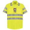 Men's High Visibility Safety Short Sleeve Work Shirt Thumbnail