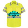 Men's High Visibility Safety Short Sleeve Work Shirt Thumbnail