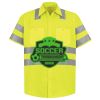 Men's High Visibility Safety Short Sleeve Work Shirt Thumbnail