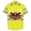 Men's High Visibility Safety Short Sleeve Work Shirt Thumbnail
