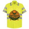 Men's High Visibility Safety Short Sleeve Work Shirt Thumbnail