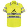 High Visibility Safety Short Sleeve Work Shirt Thumbnail