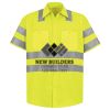 High Visibility Safety Short Sleeve Work Shirt Thumbnail