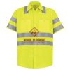 High Visibility Safety Short Sleeve Work Shirt Thumbnail
