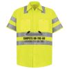 High Visibility Safety Short Sleeve Work Shirt Thumbnail