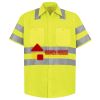 High Visibility Safety Short Sleeve Work Shirt Thumbnail