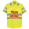 High Visibility Safety Short Sleeve Work Shirt Thumbnail