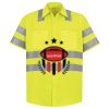 Men's High Visibility Safety Short Sleeve Work Shirt Thumbnail