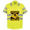 Men's High Visibility Safety Short Sleeve Work Shirt Thumbnail