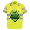 Men's High Visibility Safety Short Sleeve Work Shirt Thumbnail
