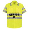High Visibility Safety Short Sleeve Work Shirt Thumbnail