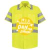 High Visibility Safety Short Sleeve Work Shirt Thumbnail