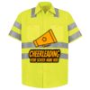 High Visibility Safety Short Sleeve Work Shirt Thumbnail