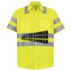 High Visibility Safety Short Sleeve Work Shirt Thumbnail