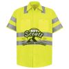 High Visibility Safety Short Sleeve Work Shirt Thumbnail