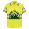 High Visibility Safety Short Sleeve Work Shirt Thumbnail