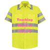 High Visibility Safety Short Sleeve Work Shirt Thumbnail