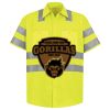 Men's High Visibility Safety Short Sleeve Work Shirt Thumbnail