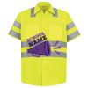 Men's High Visibility Safety Short Sleeve Work Shirt Thumbnail