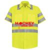 Men's High Visibility Safety Short Sleeve Work Shirt Thumbnail