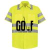 Men's High Visibility Safety Short Sleeve Work Shirt Thumbnail