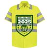 Men's High Visibility Safety Short Sleeve Work Shirt Thumbnail