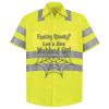 High Visibility Safety Short Sleeve Work Shirt Thumbnail