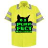 High Visibility Safety Short Sleeve Work Shirt Thumbnail