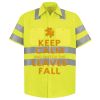 High Visibility Safety Short Sleeve Work Shirt Thumbnail