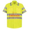 High Visibility Safety Short Sleeve Work Shirt Thumbnail
