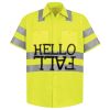 High Visibility Safety Short Sleeve Work Shirt Thumbnail