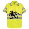 Men's High Visibility Safety Short Sleeve Work Shirt Thumbnail
