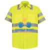 Men's High Visibility Safety Short Sleeve Work Shirt Thumbnail