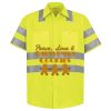 Men's High Visibility Safety Short Sleeve Work Shirt Thumbnail