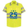 Men's High Visibility Safety Short Sleeve Work Shirt Thumbnail